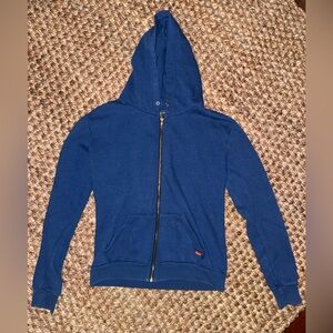 Aviator Nation Blue Zip Up Hoodie